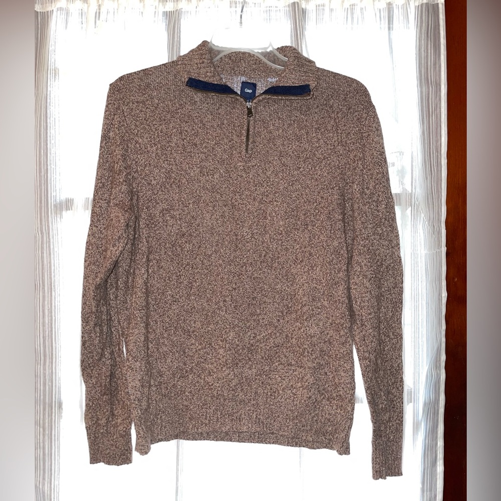 Gap half zip sweater brown